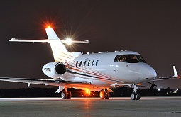 Cagliari private jet charter Hawker 850XP