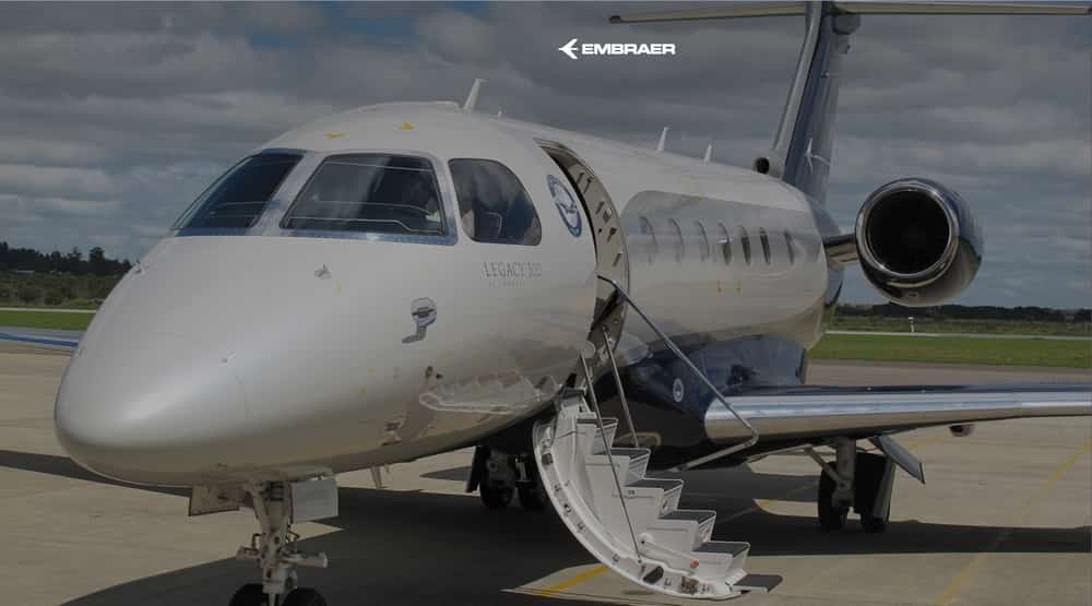 Basel private jet charter Embraer Legacy-500