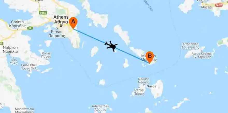 Helicopter transfers between Athens and Mykonos