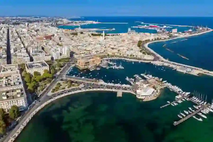 Bari helicopter departure for Rome