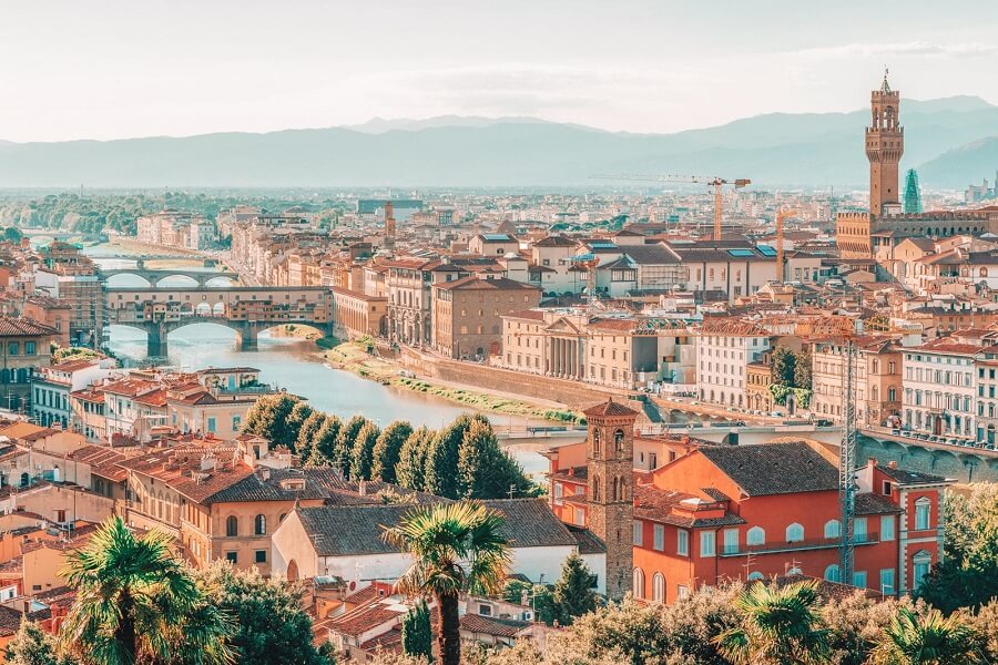 Florence private jet charter flights in Italy