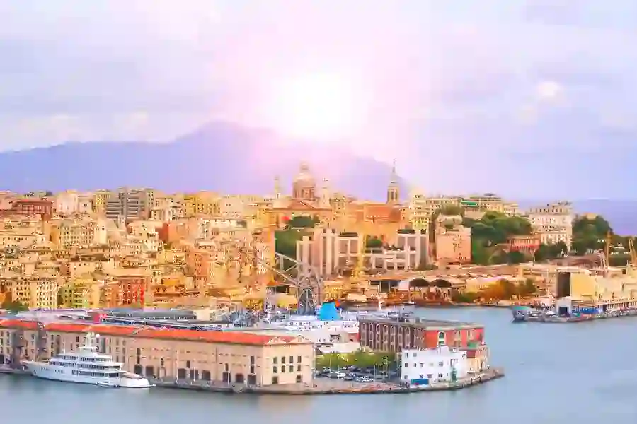 Elba Island to Genoa helicopter transfer