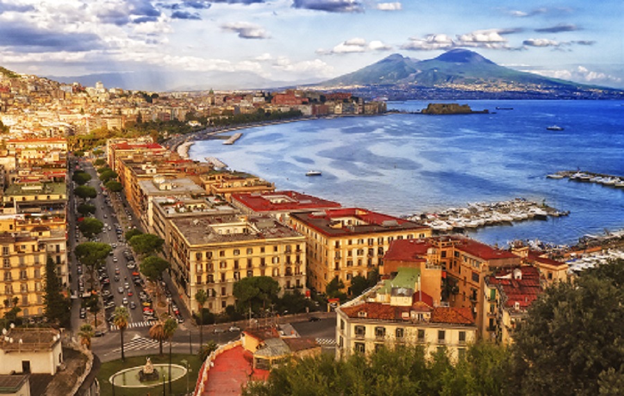 Naples private jet charter flights in Italy