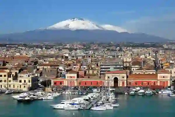 Catania helicopter departure for Rome