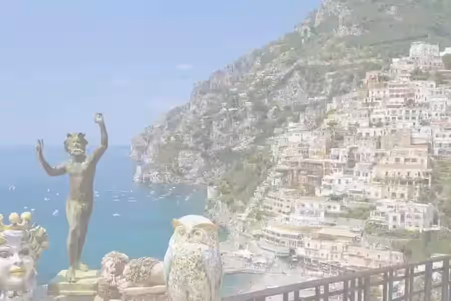 Positano helicopter departure for Rome