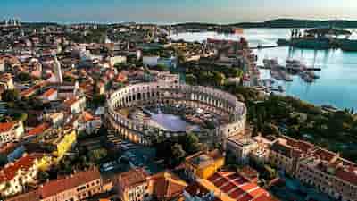 Helicopter flights and transfers from Venice to Pula, Croatia