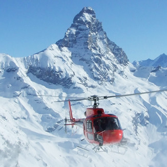 Breuil Cervinia helicopter flight services