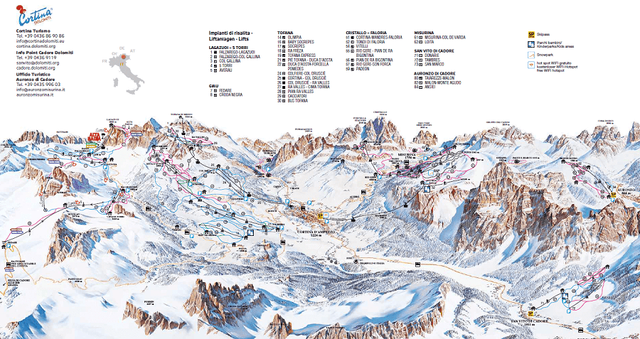Cortina dAmpezzo, Italy Ski Resort