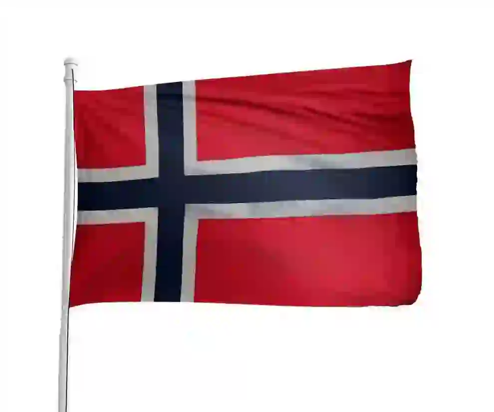 Norway flag background