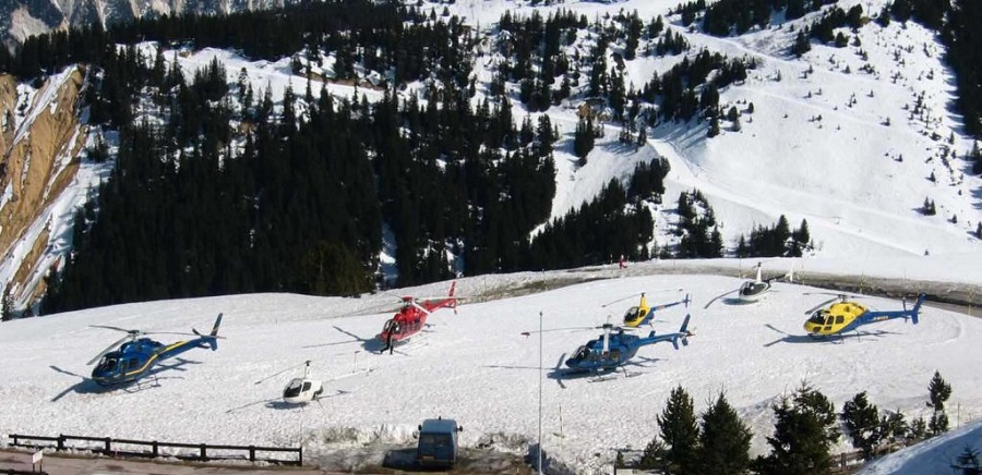 Zurich to Davos helicopter transfers