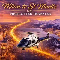 Milan to St Moritz helicopter transfer