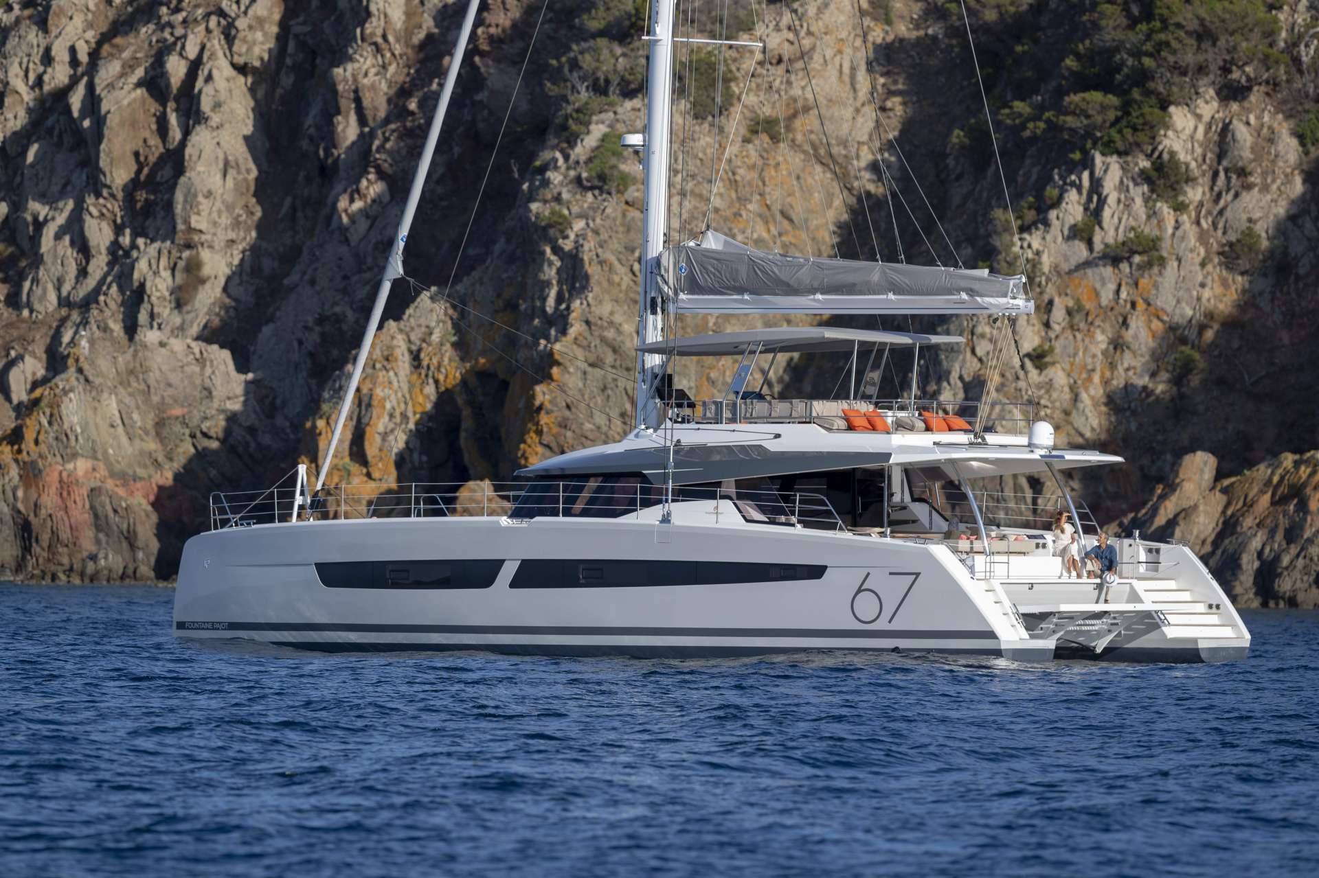 Number One 66,80ft Vis-island luxury catamaran charter