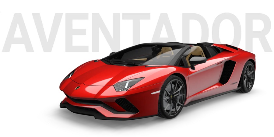 Rent a Lamborghini Aventador Roadster convertible