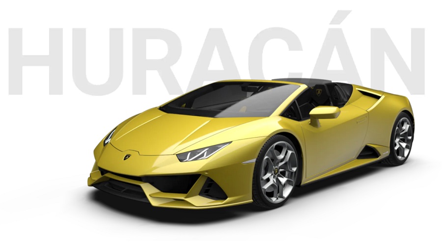 Lamborghini Huracan Spyder for hire