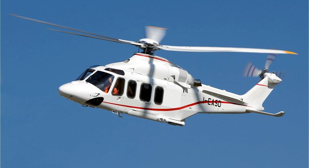 Agusta 139 Lyon to Val-d'Isere corporate helicopter